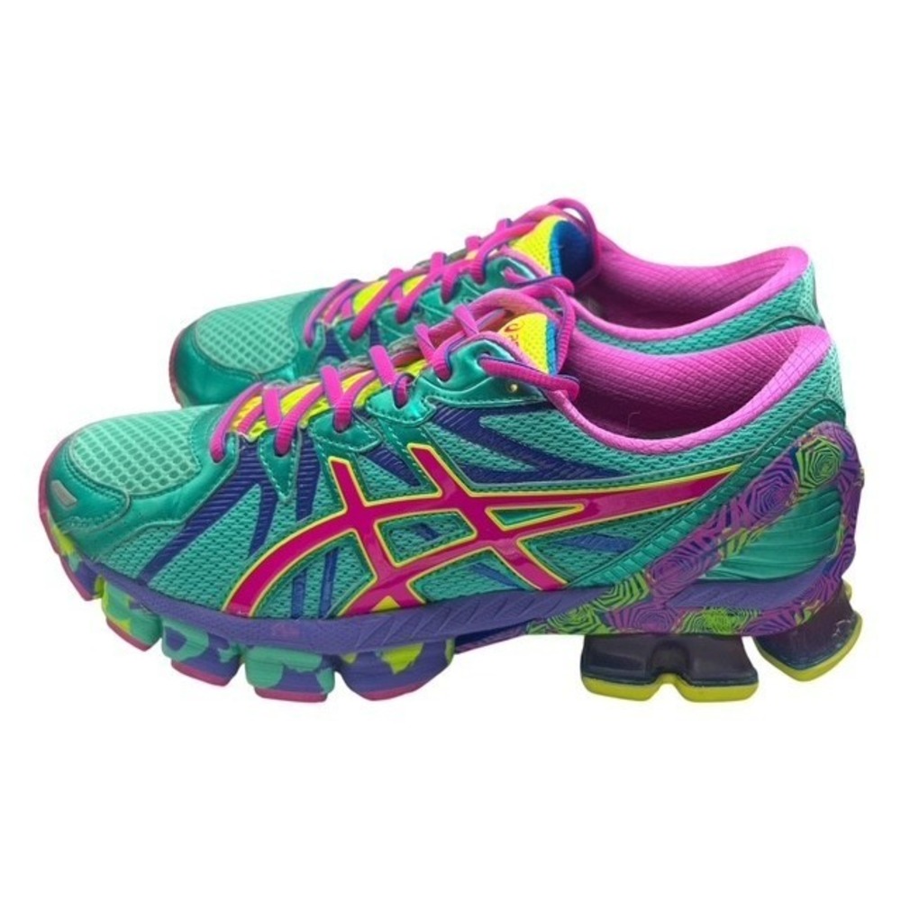Asics Womens Sz 9.5 Gel Sendai 3 RARE Discontinued "Poison Ivy" Colorway-1578